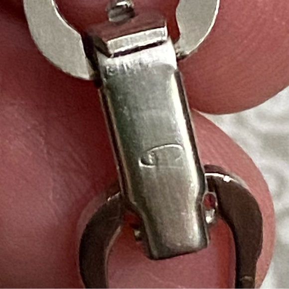 Vintage Silver Ruby Red Floral Bell Center Double Snake Chain 7.5” Bracelet - Picture 16 of 16